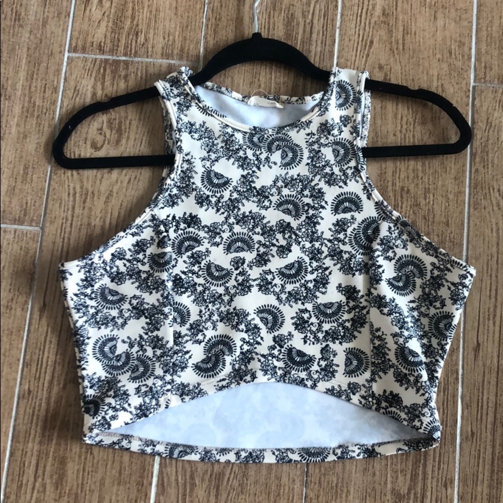 High low crop top
